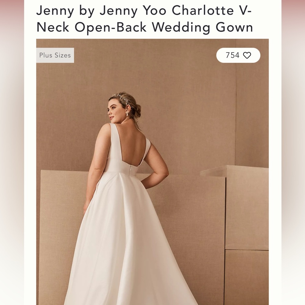 Jenny Yoo Charlotte Wedding Gown - Sz. 16 - NWOT, NEVER WORN